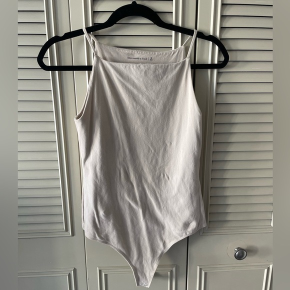 Abercrombie Cotton Seamless Fabric Boatneck Bodysuit - Picture 2 of 4